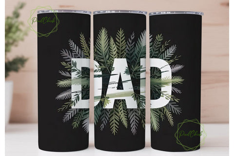 Dad Forest Tumbler Wrap Sublimation PixelChick 
