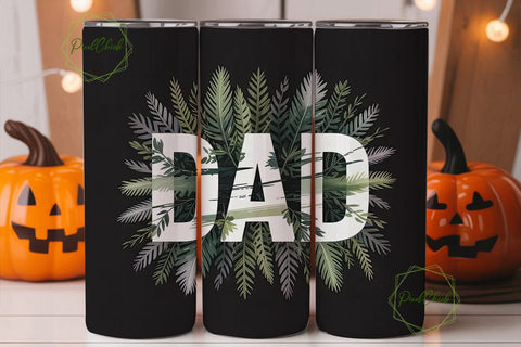 Dad Forest Tumbler Wrap Sublimation PixelChick 