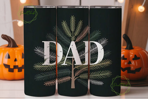 Dad Forest Tumbler Wrap Sublimation PixelChick 