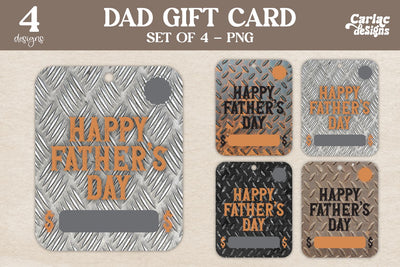 Dad Gift Cards Sublimation Carla C Designs 