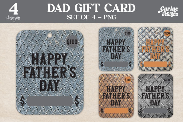 Dad Gift Cards Sublimation Carla C Designs 