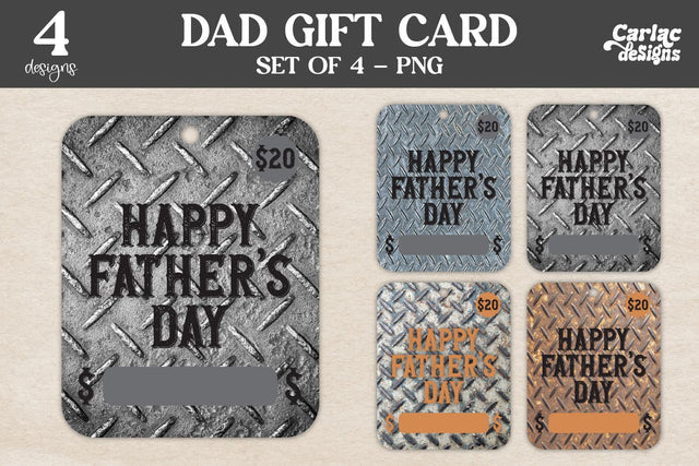 Dad Gift Cards Sublimation Carla C Designs 