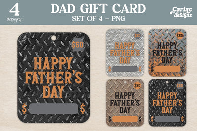 Dad Gift Cards Sublimation Carla C Designs 