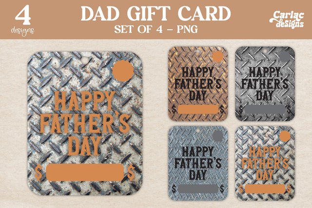Dad Gift Cards Sublimation Carla C Designs 