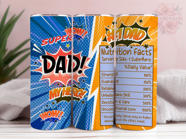 Dad Gifts from Daughter Son Wife 20 Oz Skinny Tumbler Wrap, Dad Birthday Gift, Christmas Gifts for Dad, Father's Day Gifts, Straight & Tapered Tumbler Wrap, Instant Digital Download Sublimation Li Zamperini 