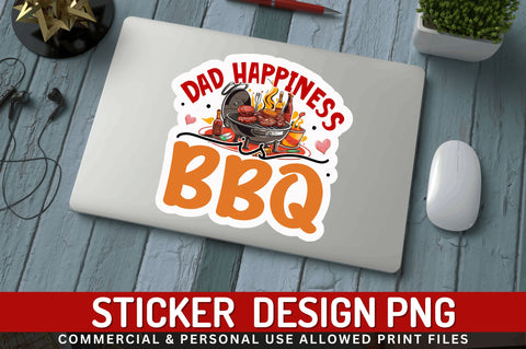 Dad happiness is Sticker Design Sublimation Regulrcrative 