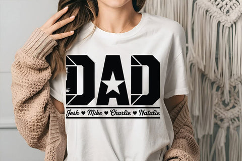 Dad Josh Milee Charlie Natalie 3 SVG Angelina750 