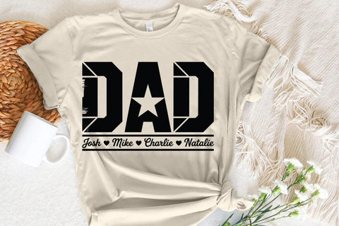 Dad Josh Milee Charlie Natalie 3 SVG Angelina750 