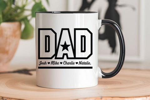 Dad Josh Milee Charlie Natalie 4 SVG Angelina750 