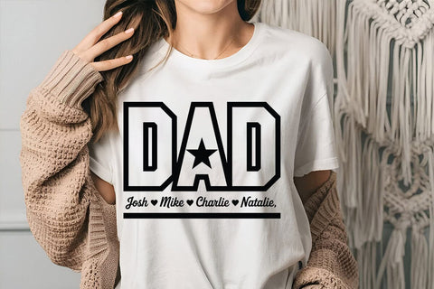 Dad Josh Milee Charlie Natalie 4 SVG Angelina750 