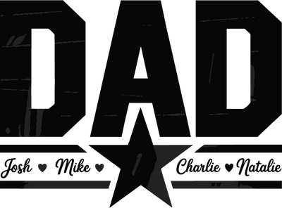 Dad Josh Milee Charlie Natalie 5 SVG Angelina750 