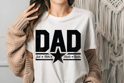 Dad Josh Milee Charlie Natalie 5 SVG Angelina750 