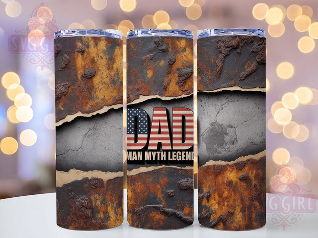 Dad Legend Man Myth Tumbler Wrap, Dad Legend Design, Man Myth Pattern, Father Gift Tumbler, Dad Life Design, Best Dad Ever, Father Legend Pattern Sublimation SvggirlplusArt 