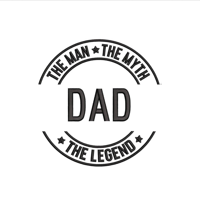 Dad Machine Embroidery Design, 4 sizes, Instant download Embroidery/Applique DESIGNS Nino Nadaraia 