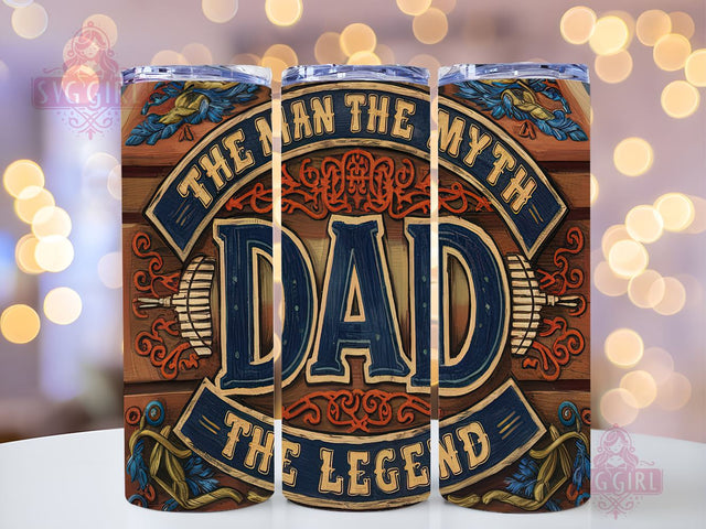 Dad Man Myth Legend 20oz Tumbler Wrap Sublimation Design, Straight Tapered Tumbler Wrap, American Dad Tumbler Png, Instant Digital Download Sublimation SvggirlplusArt 