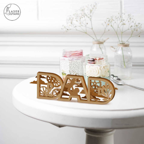 DAD Multilayer Decorative Laser Cut Template, Wood Cut and Paper Cut File SVG LaserCutano 