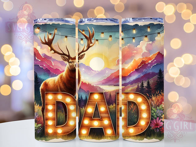 Dad Outdoors 20oz Tumbler Wrap Sublimation Design, Straight Tapered Tumbler Wrap, Fathers Day Tumbler Png, Instant Digital Download Sublimation SvggirlplusArt 