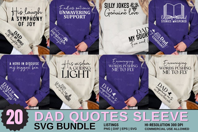 Dad quotes sleeve SVG Design Bundle SVG Designangry 