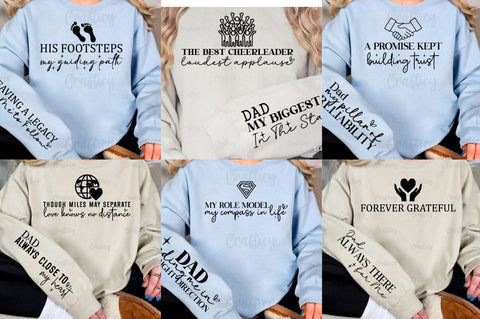 Dad Quotes Sleeve SVG Design Bundle SVG Designangry 