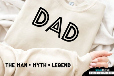 Dad Sleeve SVG Design, Inspirational sleeve SVG, Motivational Sleeve SVG Design, Positive Sleeve SVG SVG Regulrcrative 