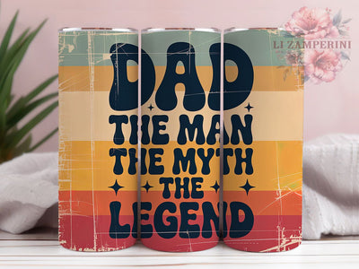 Dad The Legend 20oz Tumbler Wrap, Man Myth Legend, Best Dad Ever, Father’s Day Gift, Dad Appreciation, 20oz Tumbler Wrap, Sublimation PNG Sublimation Li Zamperini 