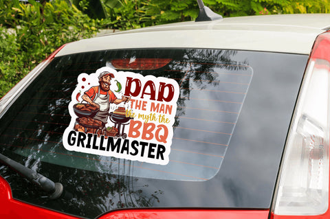 Dad the man the myth Sticker Design Sublimation Regulrcrative 