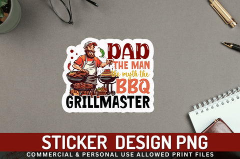 Dad the man the myth Sticker Design Sublimation Regulrcrative 