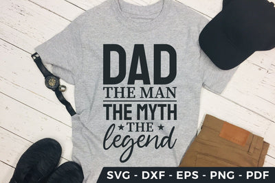 Dad the Man the Myth the Legend, Father's Day SVG Cut File SVG CraftLabSVG 