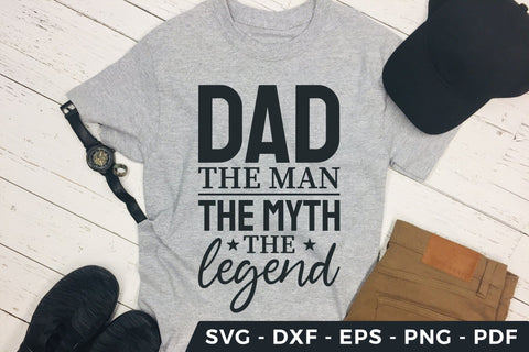 Dad the Man the Myth the Legend, Father's Day SVG Cut File SVG CraftLabSVG 