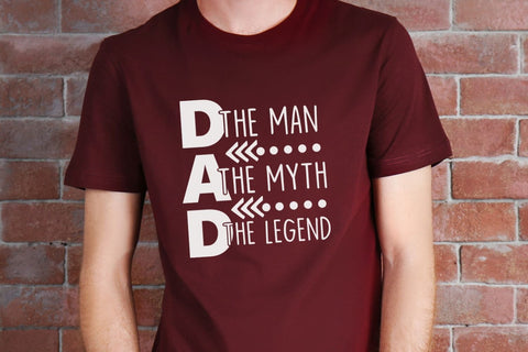 Dad The Man The Myth The Legend| Father’s Day SVG Cutting Files. SVG CosmosFineArt 