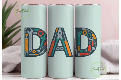Dad Tools 20oz Tumbler Design Sublimation PixelChick 