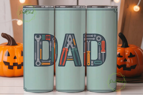 Dad Tools 20oz Tumbler Design Sublimation PixelChick 