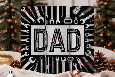Dad Tools 20oz Tumbler Wrap Sublimation DesignSVG 