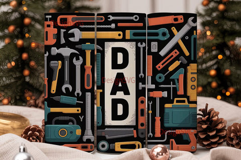 Dad Tools 20oz Tumbler Wrap Sublimation DesignSVG 