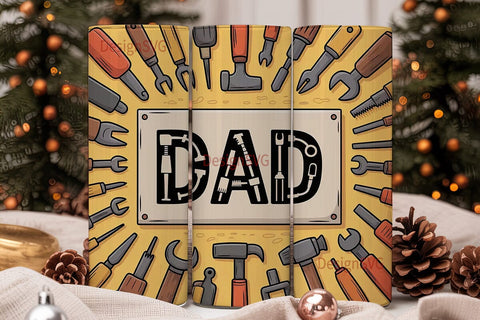 Dad Tools Tumbler Wrap 20oz Sublimation DesignSVG 