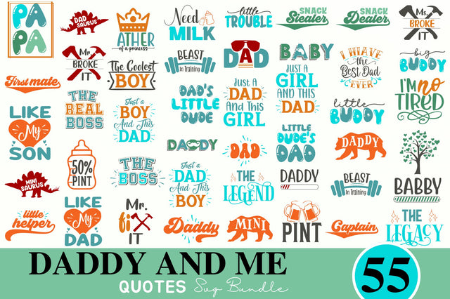 Daddy and Me SVG Bundle SVG Regulrcrative 