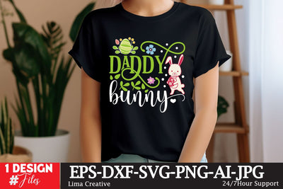 Daddy Bunny SVG Cut File, EAster SVG DEsign SVG Insomnia Std 