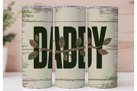 Daddy Camouflage 20oz Tumbler Wrap Sublimation PixelChick 
