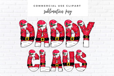 Daddy Claus PNG | Family Christmas Shirt Sublimation Design Sublimation BijouBay 