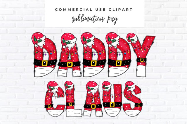 Daddy Claus PNG | Family Christmas Shirt Sublimation Design Sublimation BijouBay 