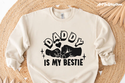 Daddy is my bestie svg, Dad is my best friend svg SVG Artinrhythm shop 