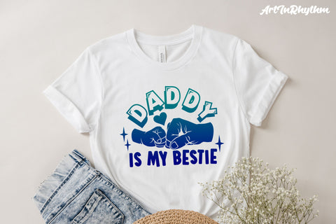 Daddy is my bestie svg, Dad is my best friend svg SVG Artinrhythm shop 