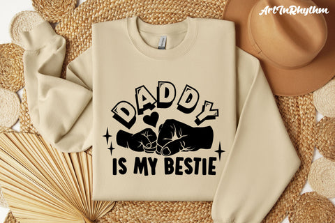 Daddy is my bestie svg, Dad is my best friend svg SVG Artinrhythm shop 