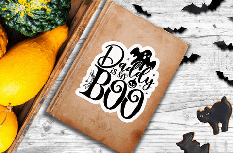 Daddy is my boo Stickers Design Sublimation Regulrcrative 