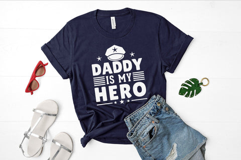 Daddy is My Hero, Police Sayings SVG SVG CraftLabSVG 