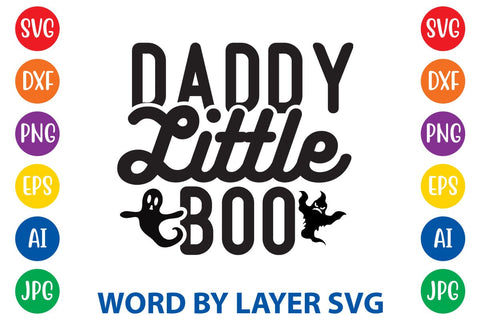 Daddy Little Boo svg design SVG Rafiqul20606 