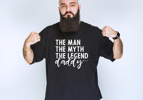 Daddy The Man The Myth The Legend Svg Png Files, Dad Svg, Father Svg, Fathers Day Svg, Dad Quote Svg, Best Dad Ever Svg, Daddy Svg, Cheer dad svg SVG DesignDestine 