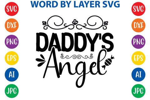 Daddy's Angel SVG DESIGN SVG Rafiqul20606 