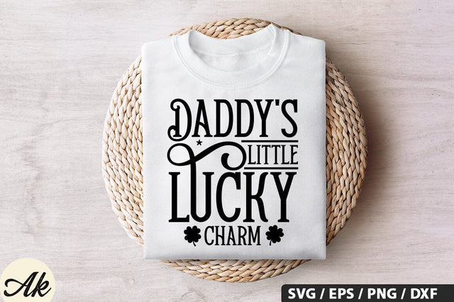 Daddy's little lucky charm SVG Design SVG akazaddesign 