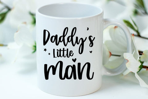 Daddys little man, Father's Day Dad SVG Design, Father's Day T-shirt SVG FiveStarCrafting 